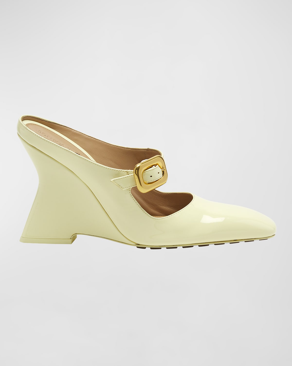 Bottega Veneta Comet Mary Jane Slide In Camomile