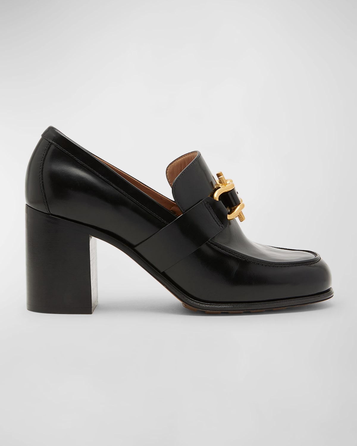 Monsieur Calfskin Leather Bit Pumps