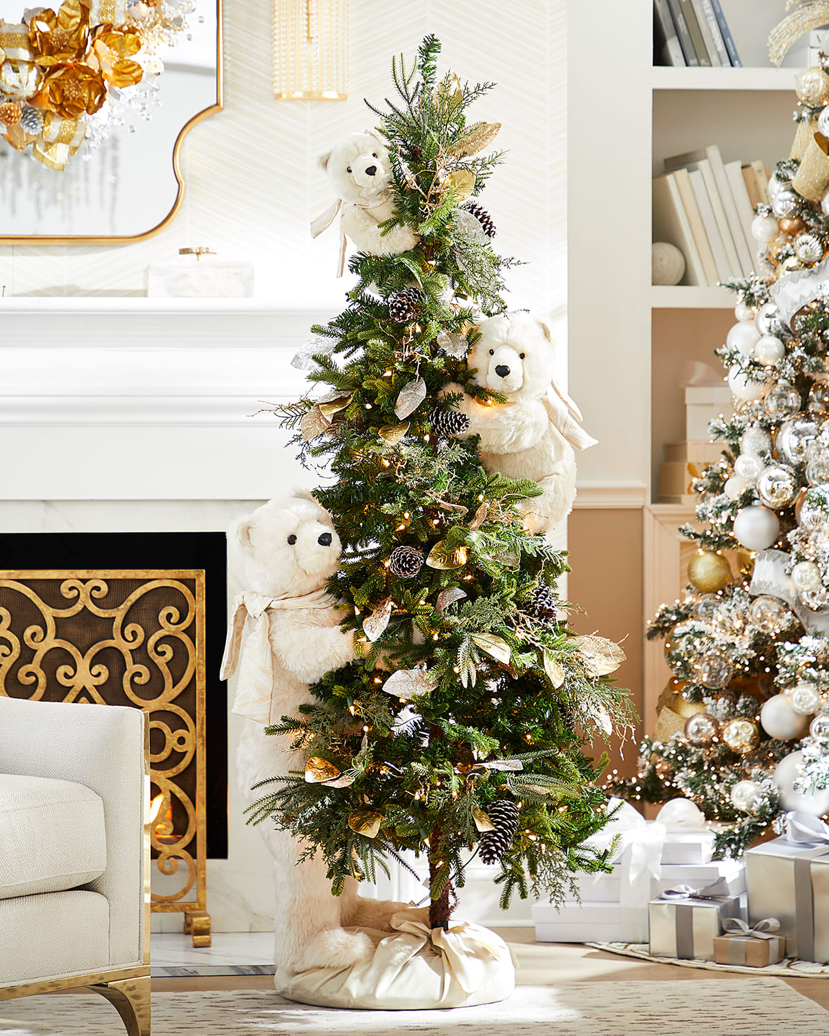 Ditz Designs By The Hen House Seasons Splendor Polar Trio Christmas Tree, 72"