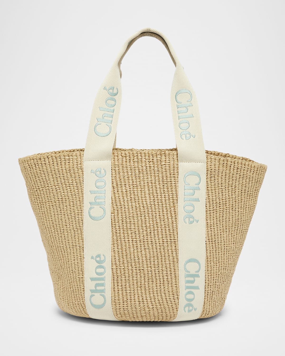 Woody Large Mifuko Basket Bag with Logo Webbing