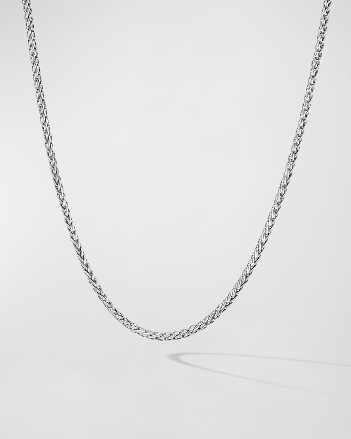 David Yurman Men's Wheat Chain Necklace in Silver, 2.5mm, 22"L