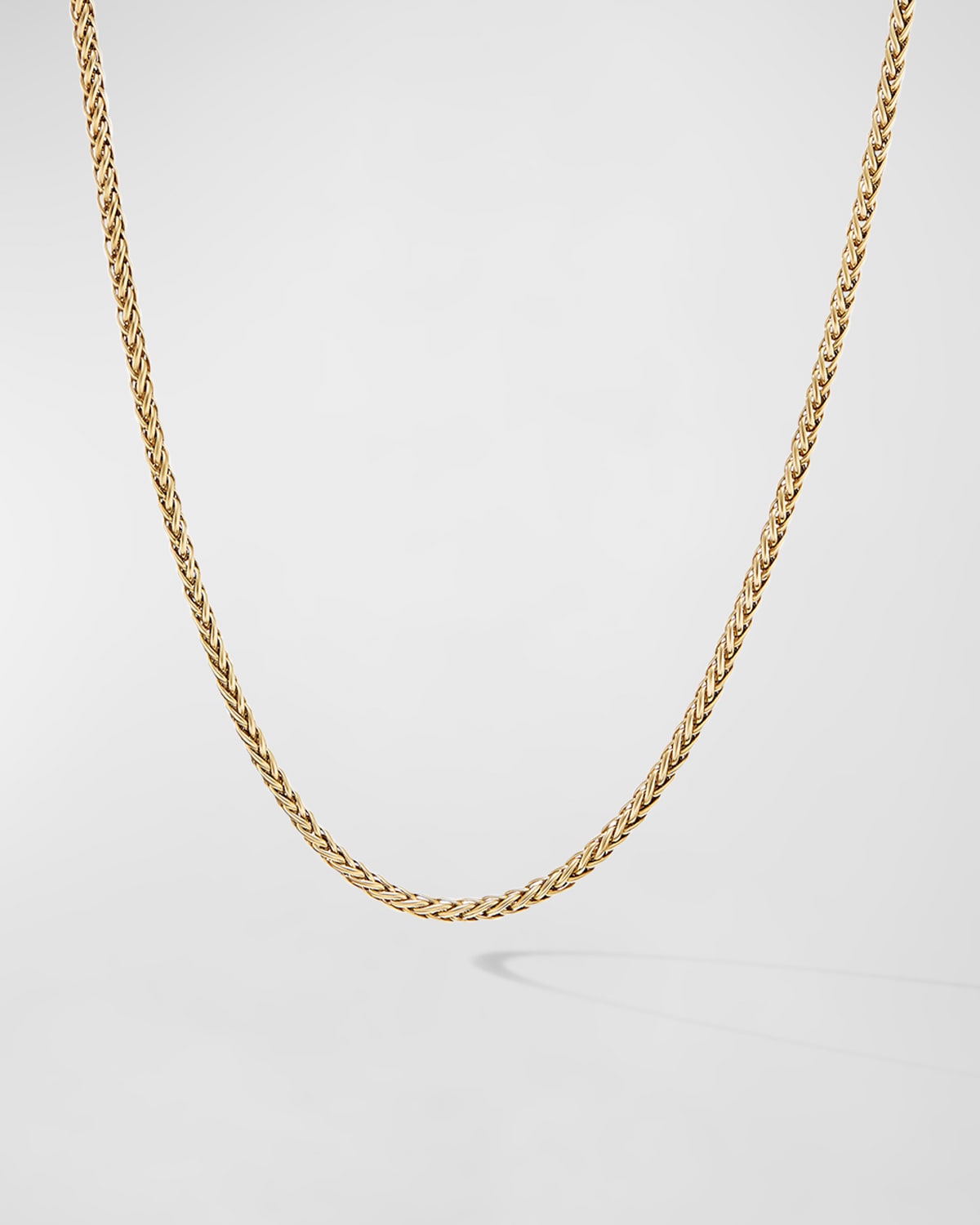 David Yurman Men's Wheat Chain Necklace in 18K Gold, 2.5mm, 20"L