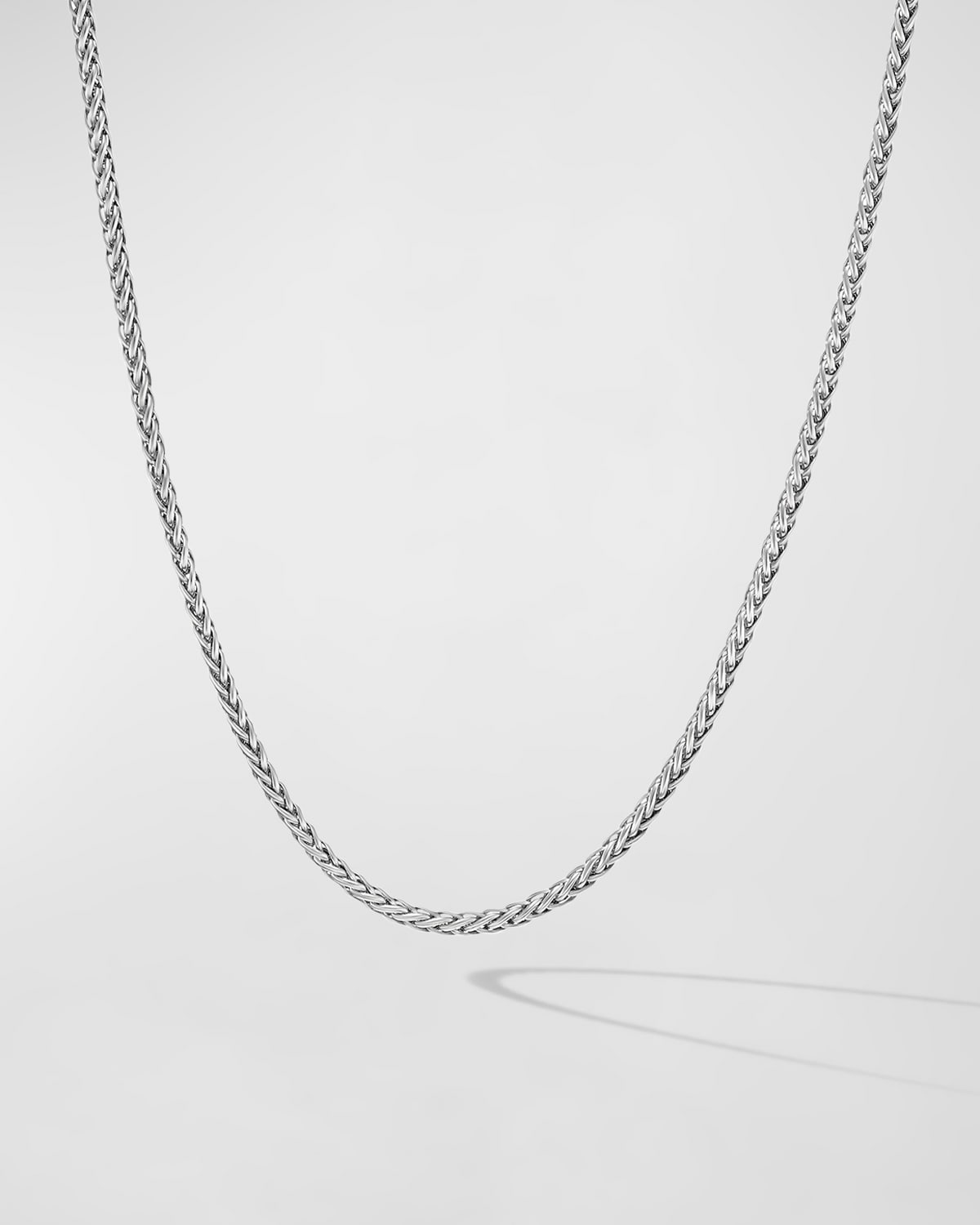 David Yurman Men's Wheat Chain Necklace in Silver, 2.5mm, 20"L