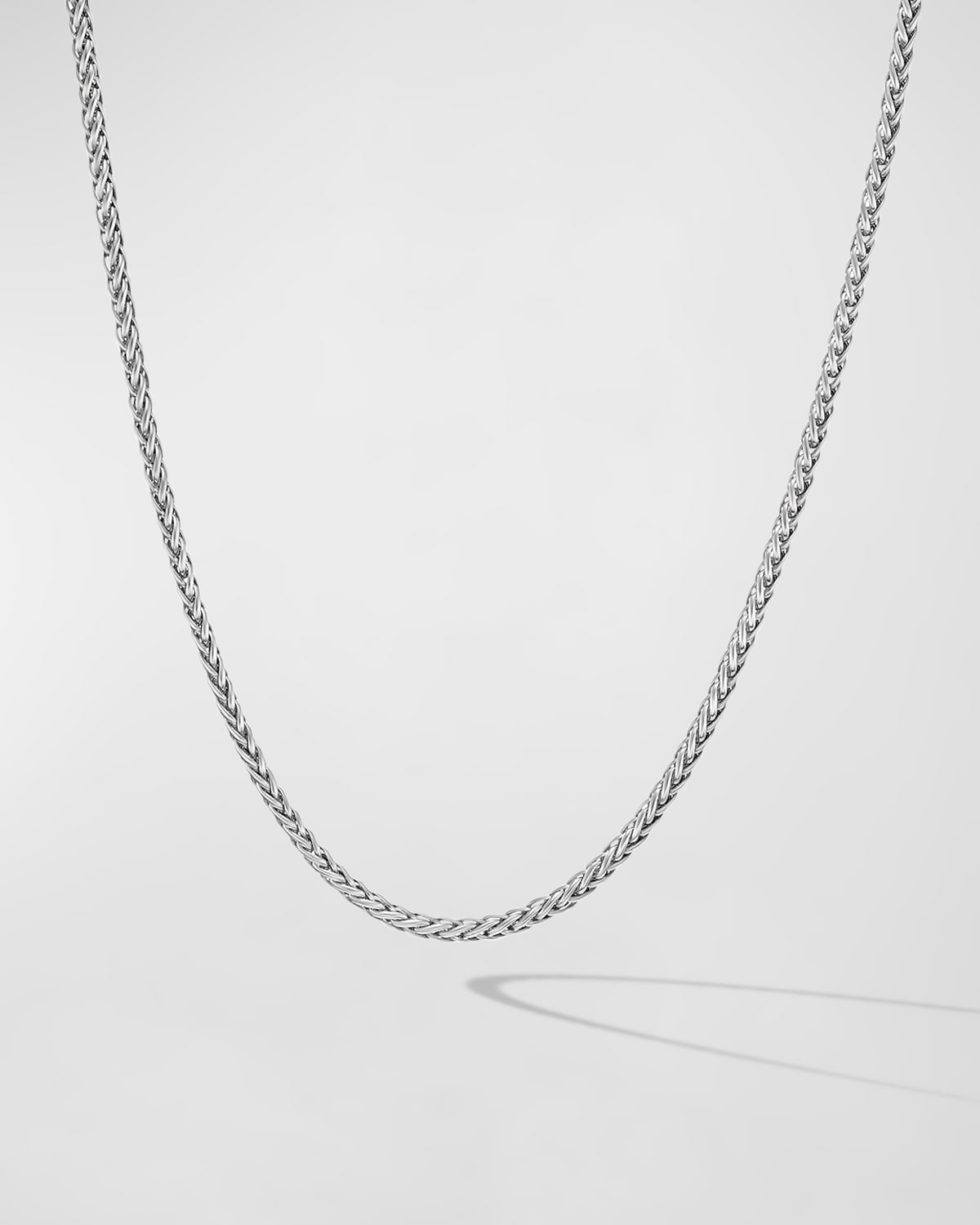 David Yurman Men's Wheat Chain Necklace in Silver, 2.5mm, 24"L