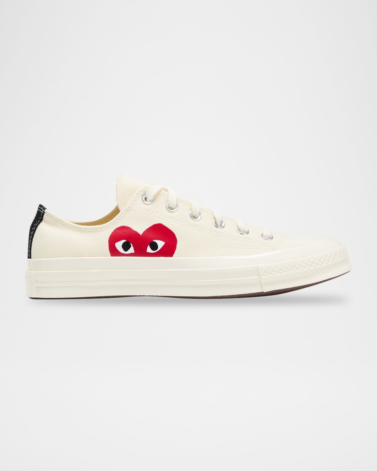 Cdg Play X Converse Chuck Taylor Canvas Low-top Sneakers In Nude