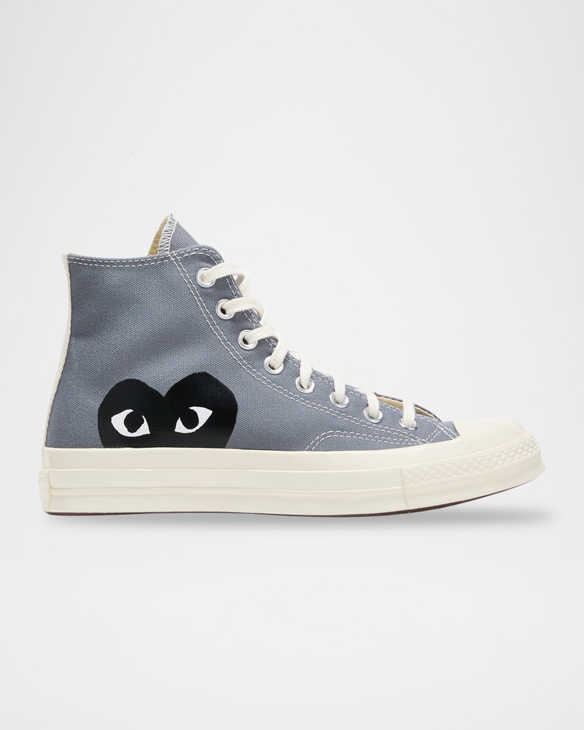 Cdg Play X Converse Chuck Taylor Canvas High-top Sneakers In Gray