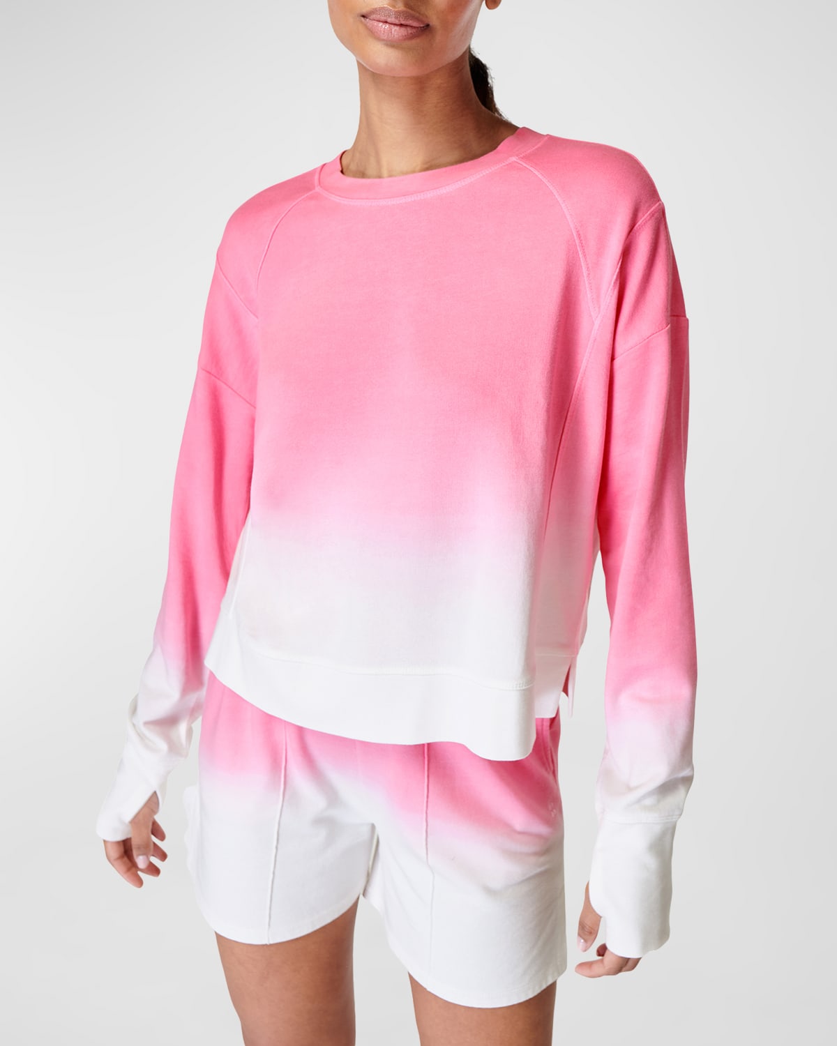 After Class Ombre Cropped Sweatshirt