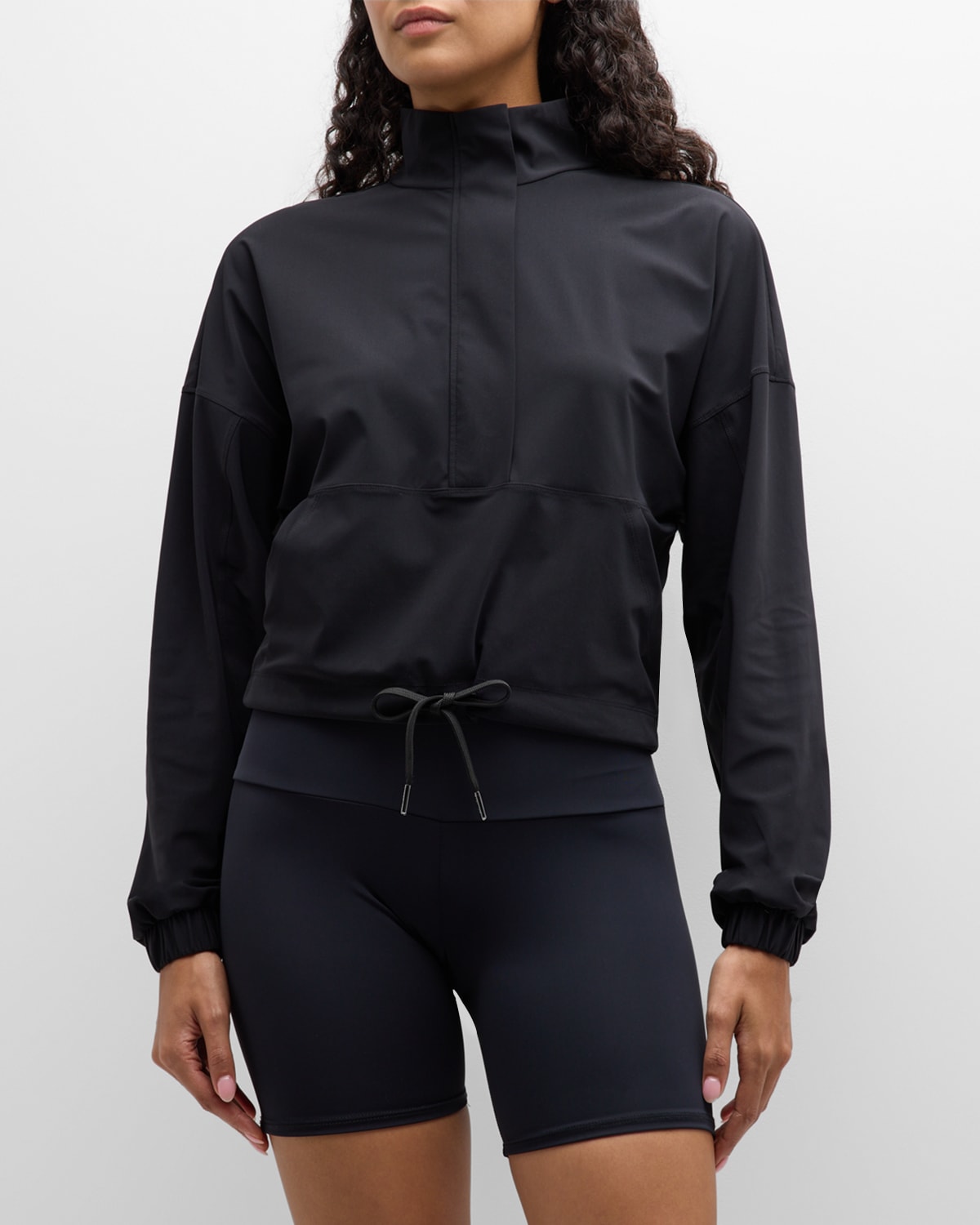 Sweaty Betty Explorer Half Zip Pullover In Black