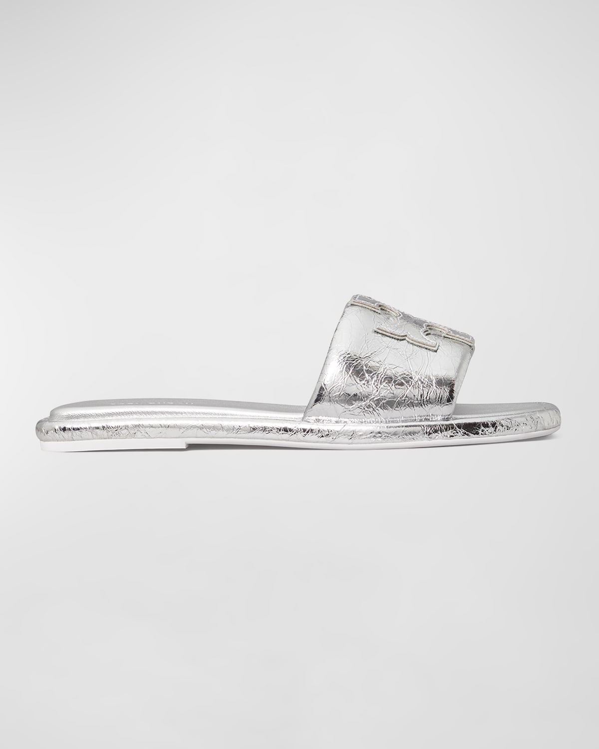 Tory burch outlet silver slides
