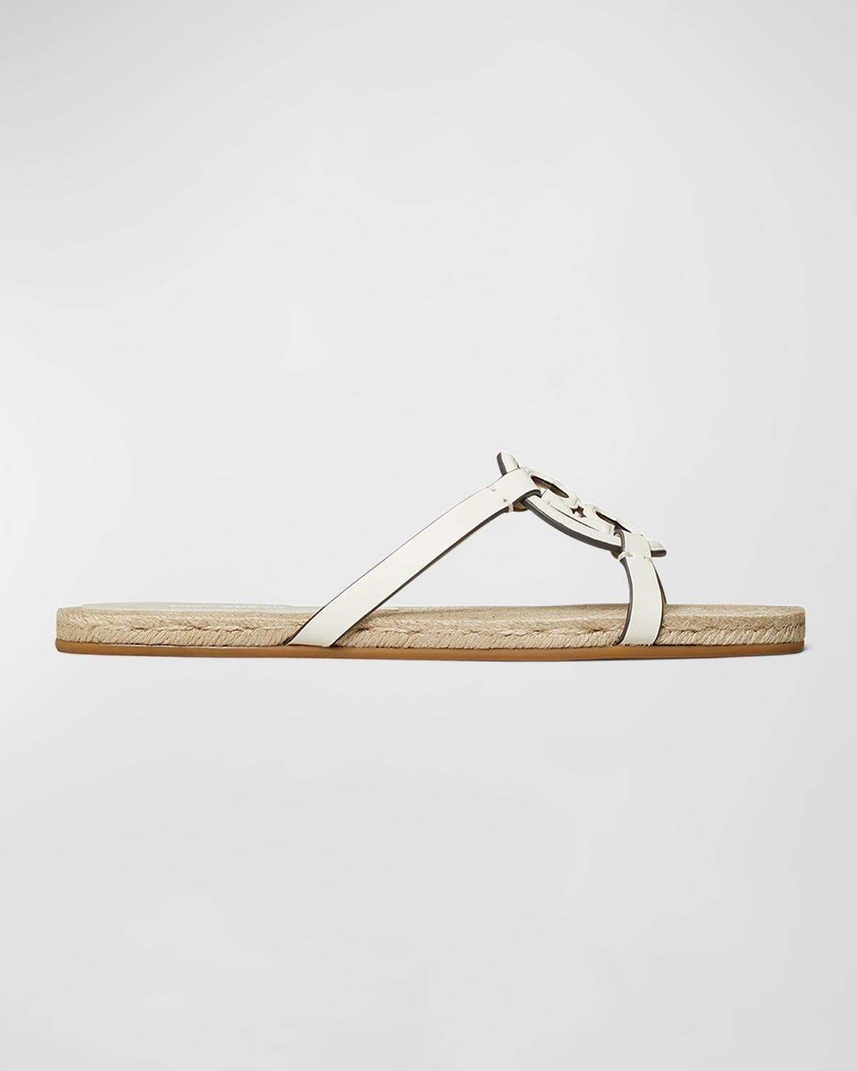 Tory Burch Bombe Miller Medallion Espadrille Sandals In New Ivory