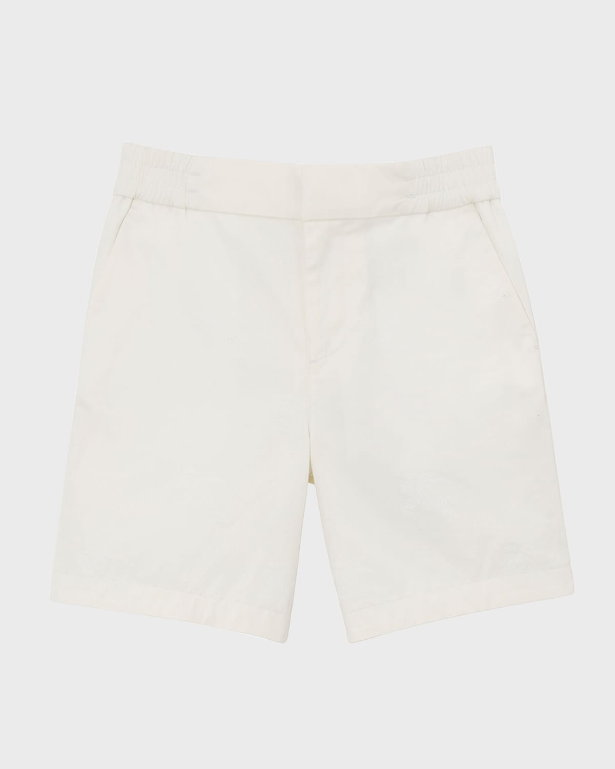 BURBERRY BOY'S ROMEO EMBROIDERED EQUESTRIAN SHORTS