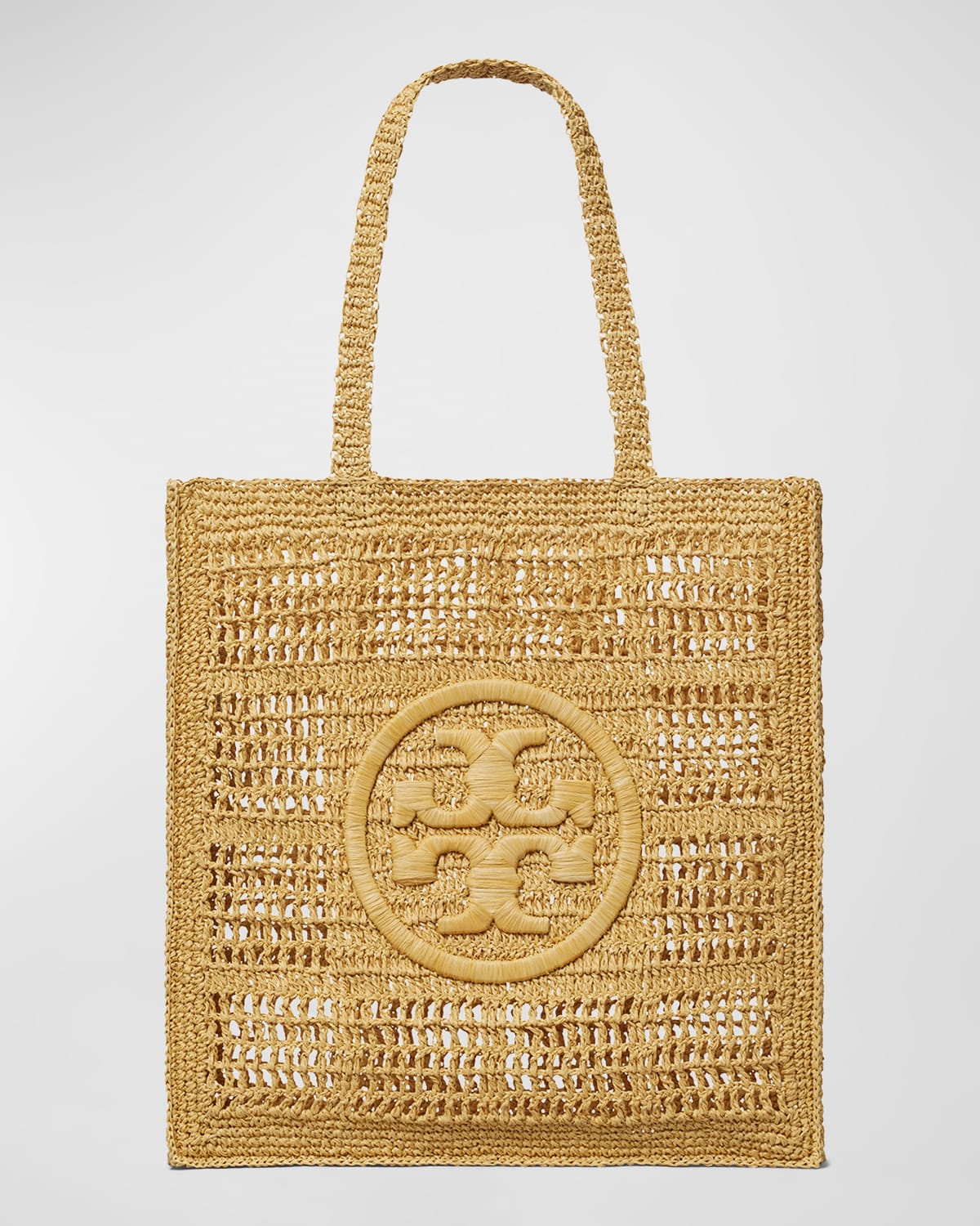 Tory Burch Ella Raffia Tote In Natural