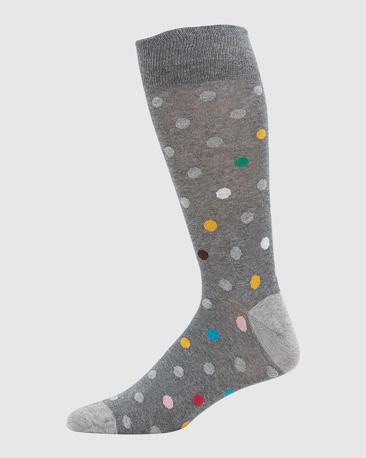 Shop Paul Smith Men's Caleb Spot Crew Socks In Gray