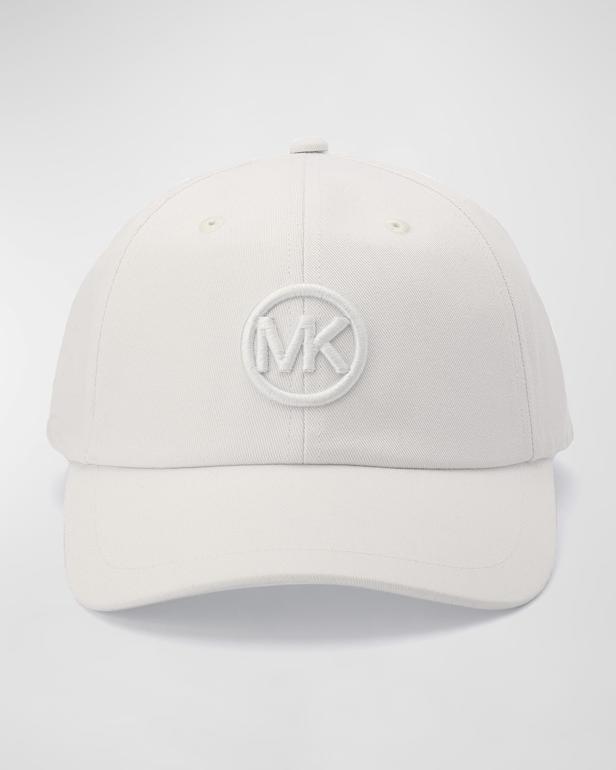 Shop Michael Kors Mk Logo Baseball Cap In 100 White