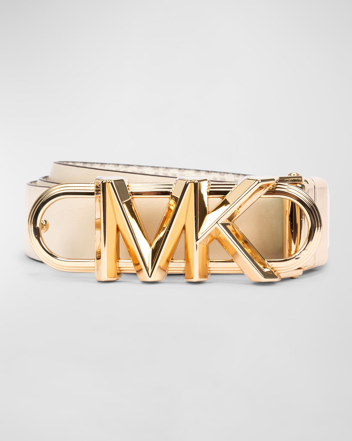 MICHAEL Michael Kors Reversible Faux Leather Belt with MK Logo