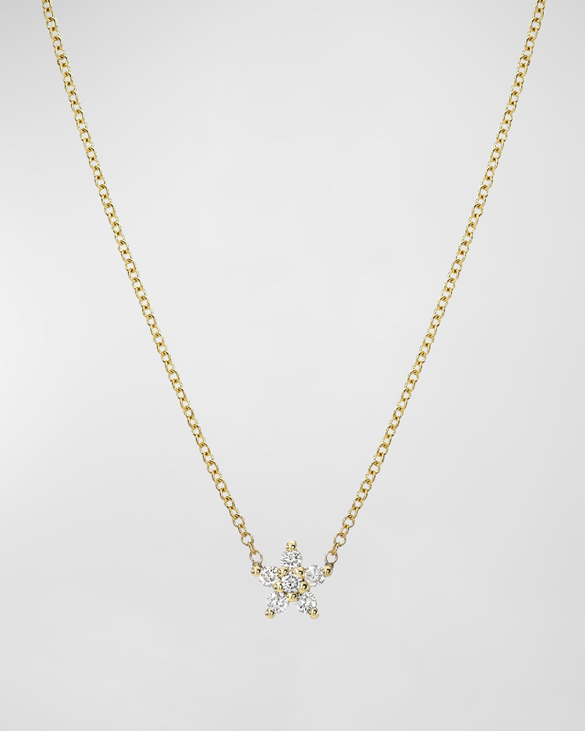 Zoe Lev Jewelry 14k Diamond Baguette Necklace