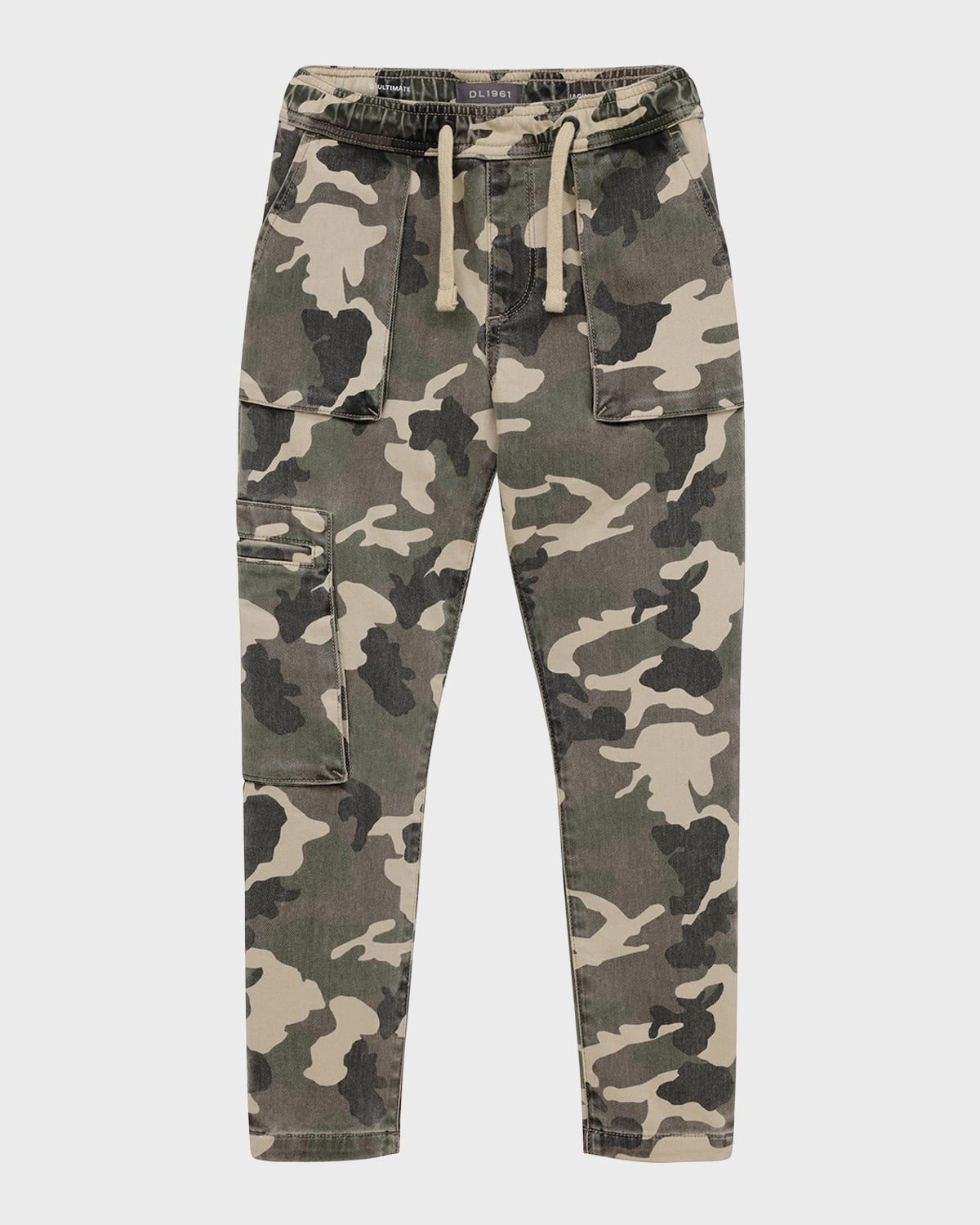 Dl1961 Camouflage-pattern Tapered-leg Trousers In Desert Camo