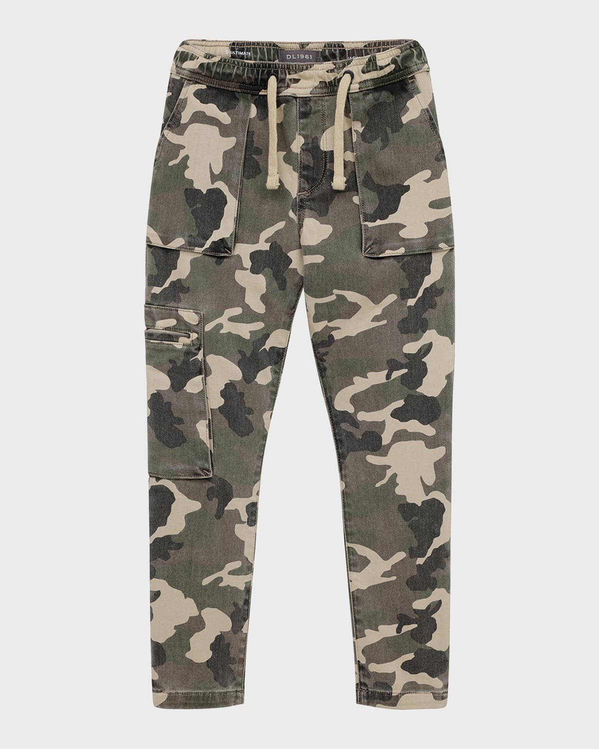 Dl1961 Camouflage-pattern Tapered-leg Trousers In Desert Camo