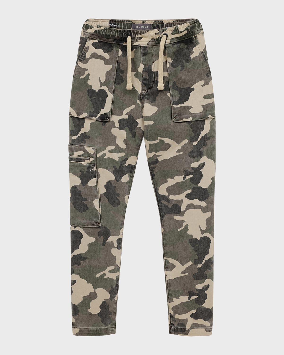 Shop Dl1961 Boy's Jackson Camouflage-print Joggers In Desert Camo