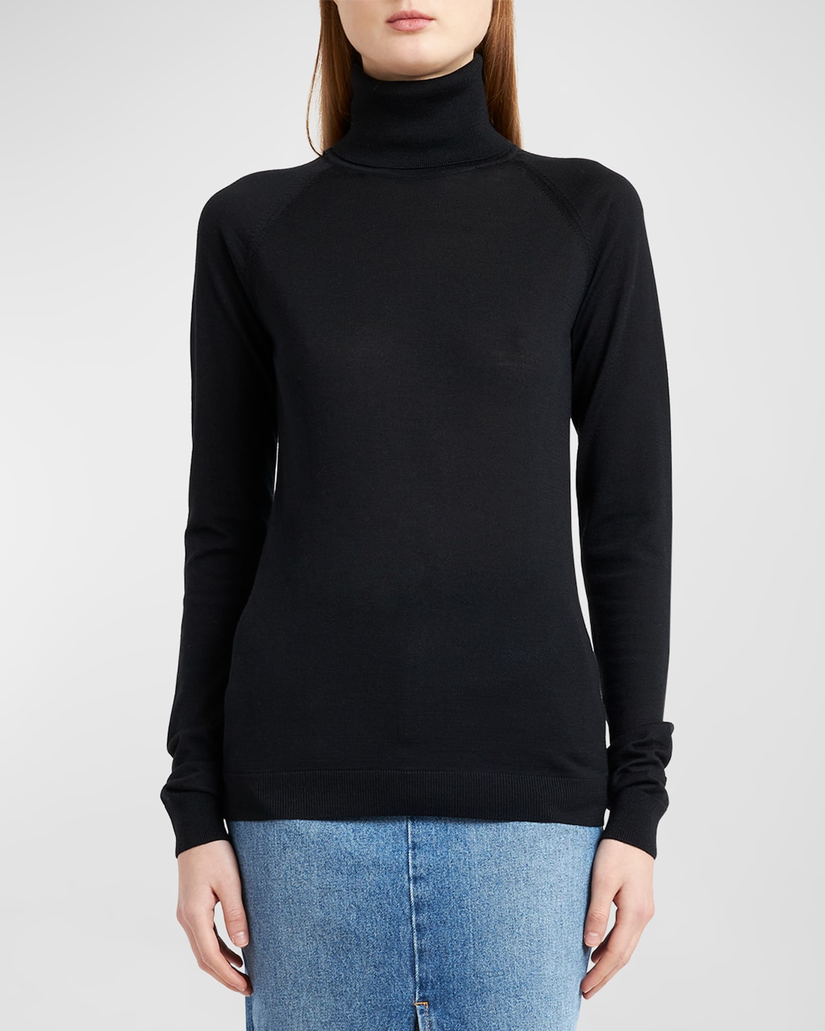 Shop Armarium Vas Cashmere-blend Turtleneck Sweater In Black