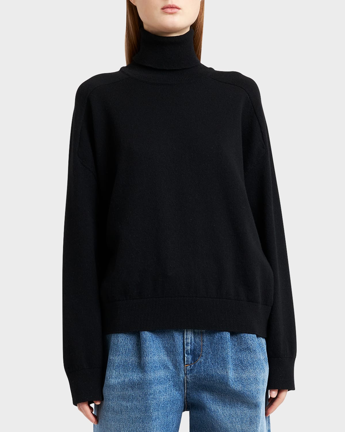 Shop Armarium Dimitri Recycled-cashmere Turtleneck Sweater In Black
