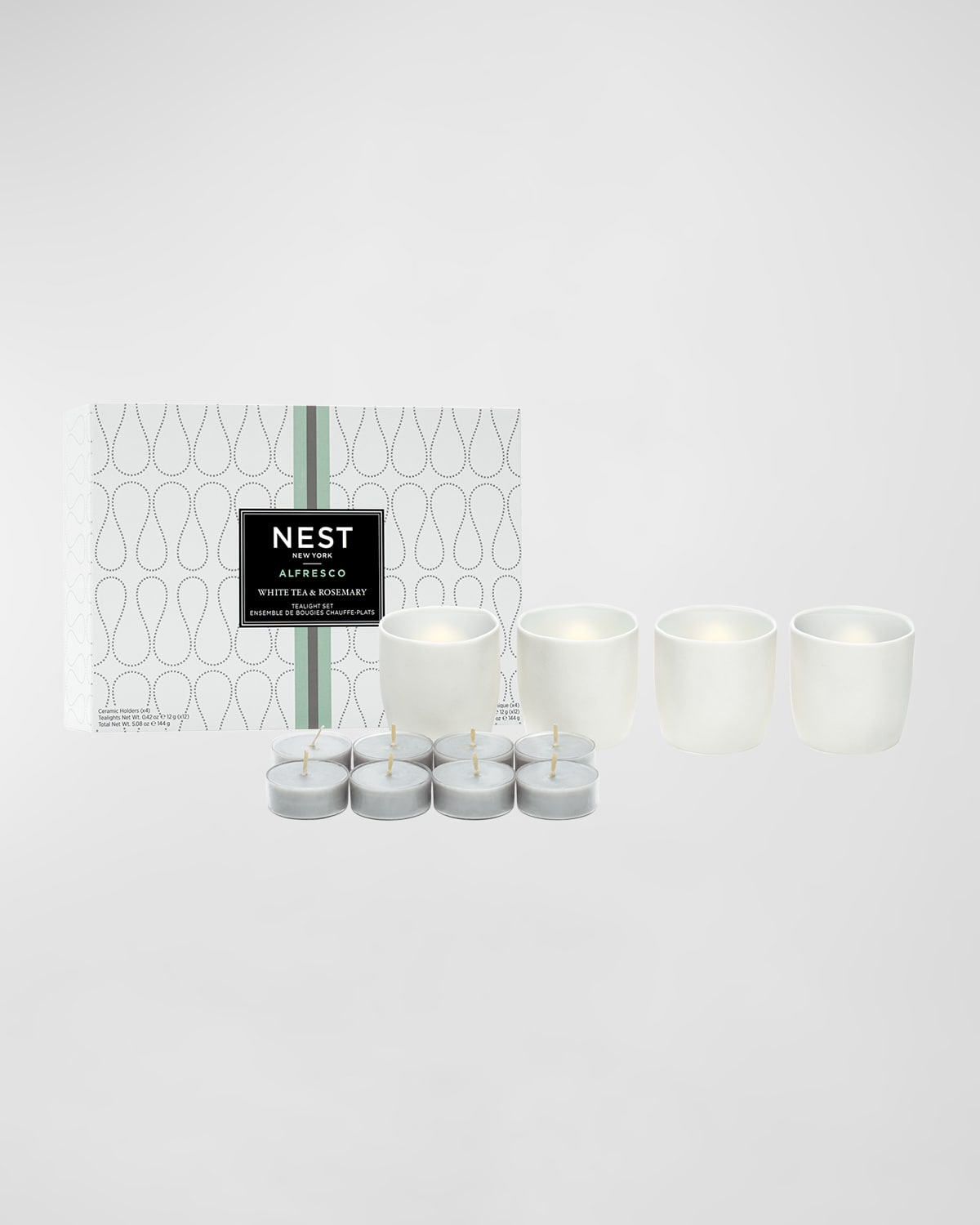 Nest New York White Tea And Rosemary Alfresco Tealights Set