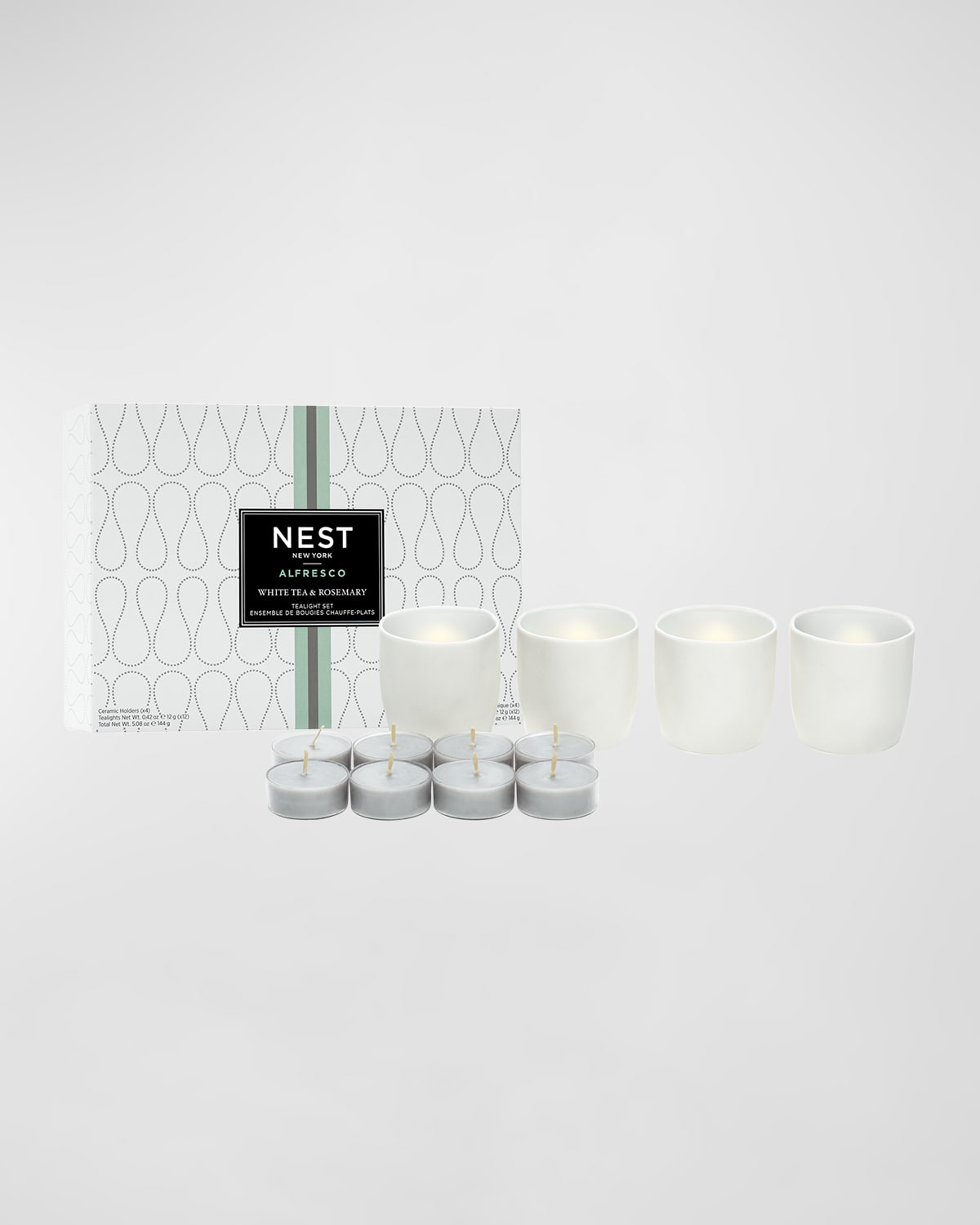 Shop Nest New York White Tea And Rosemary Alfresco Tealights Set