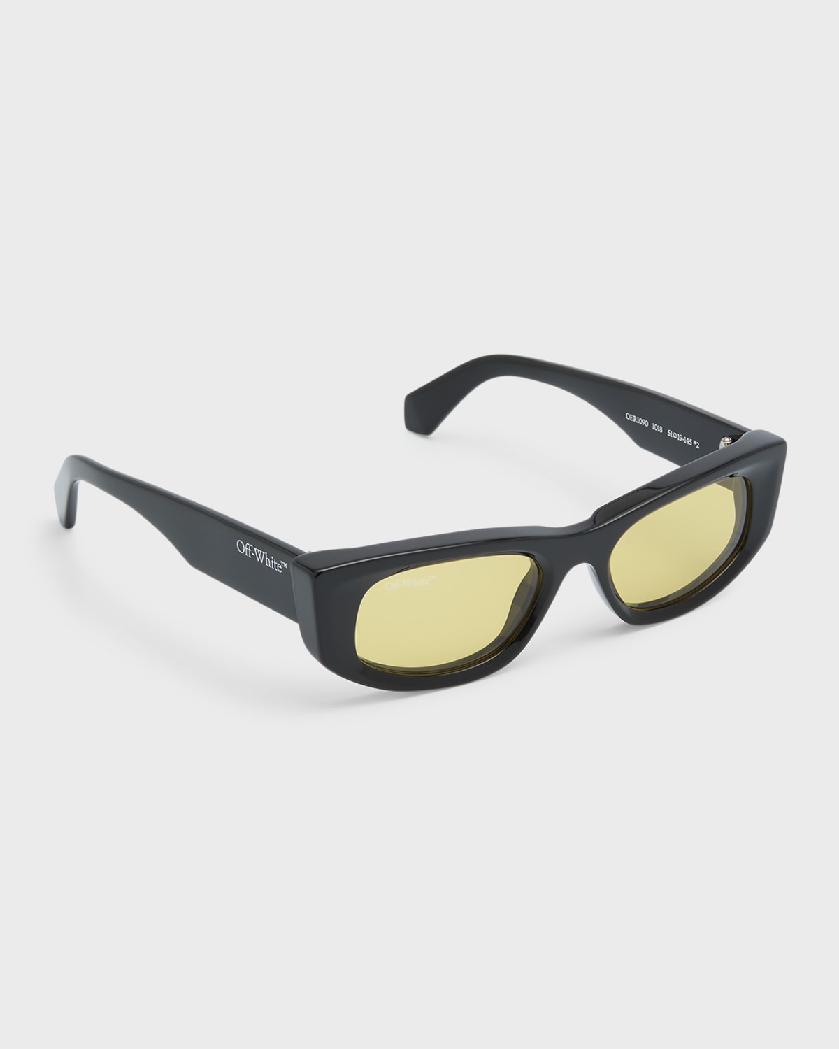 Off-white Matera Acetate Cat-eye Sunglasses In Black Yellow