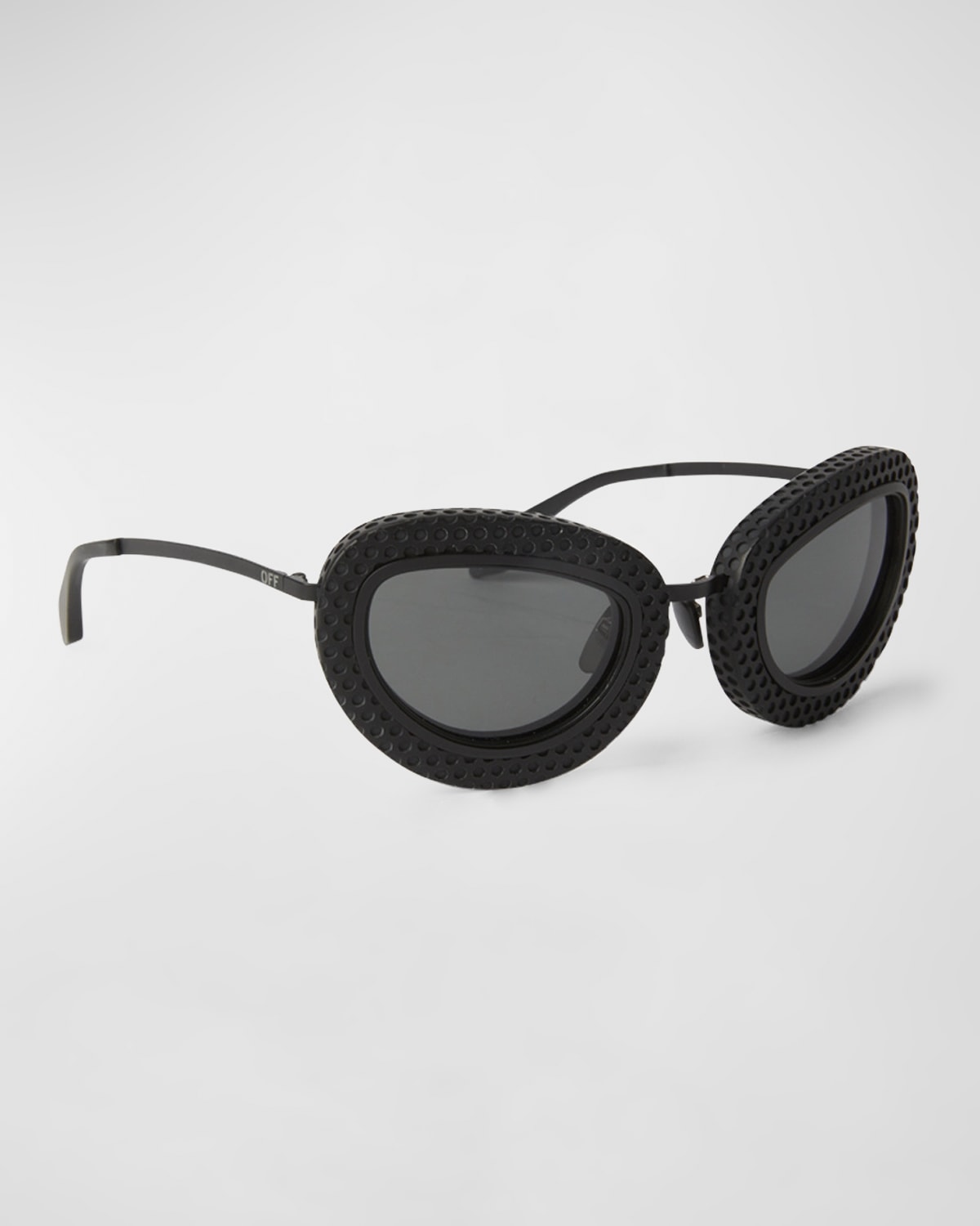 Off-white Tokyo Acetate & Metal Alloy Cat-eye Sunglasses In Black