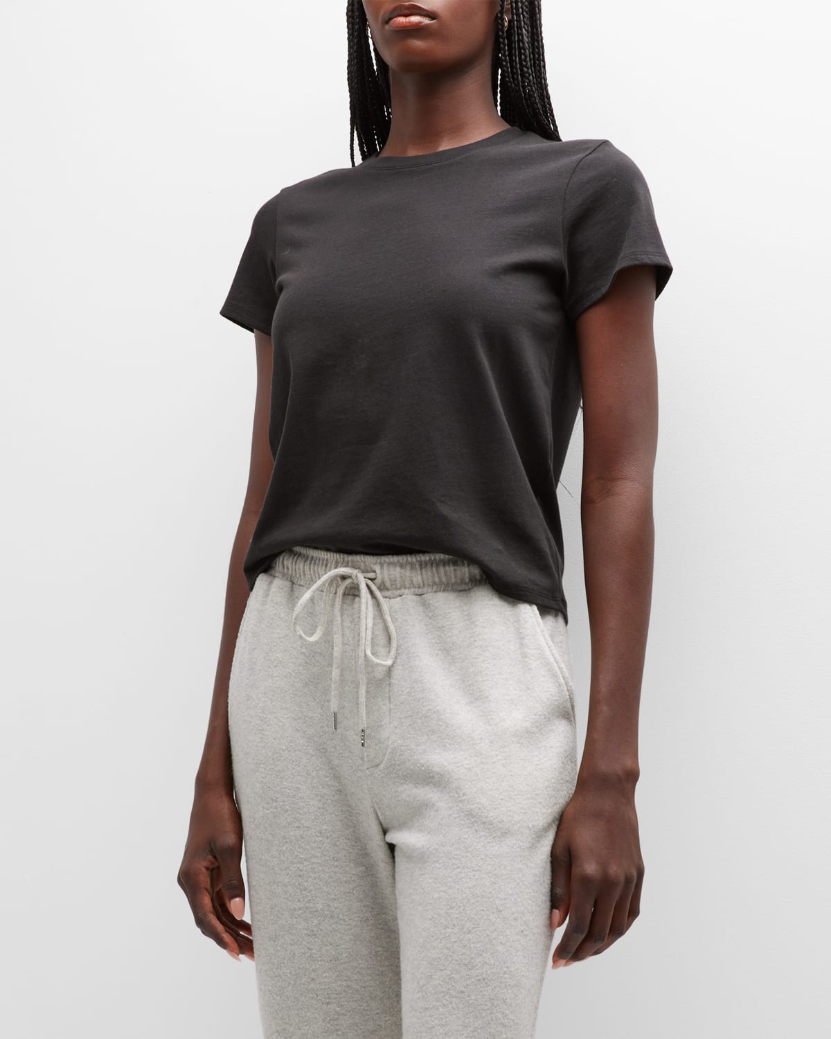 Atm Anthony Thomas Melillo Women's Heavyweight Jersey School Boy T-shirt In Black