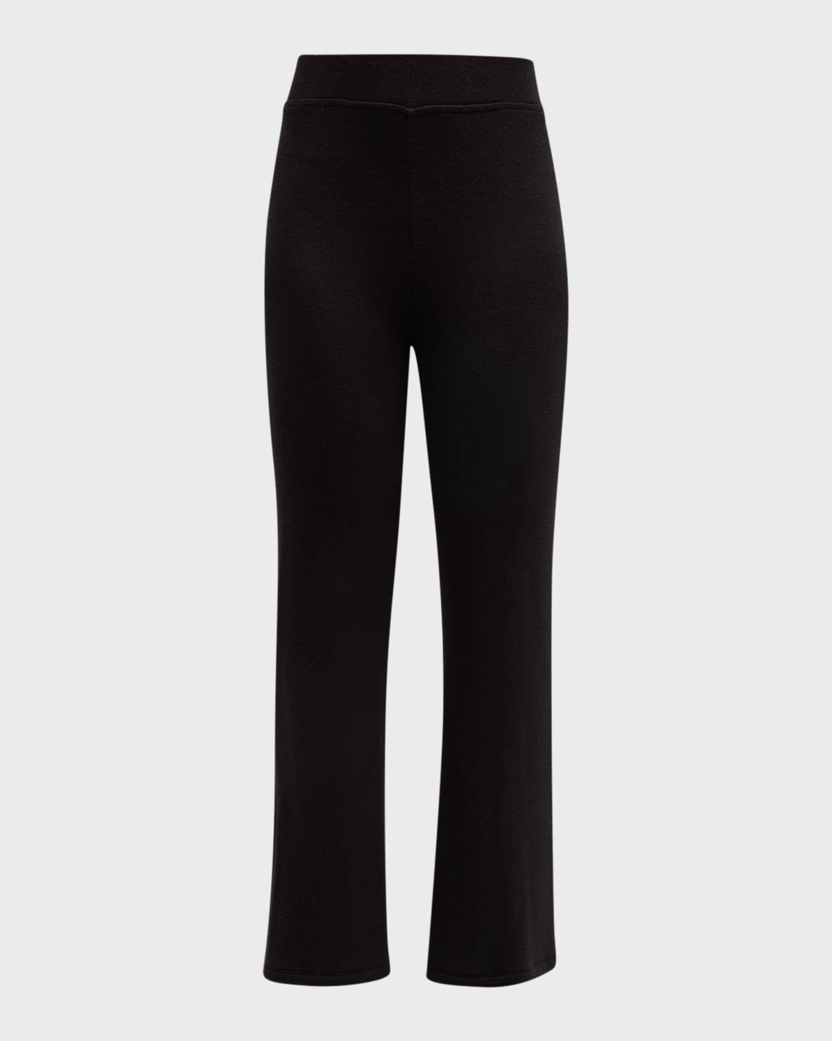 Modal Rib Cropped Flare Pants