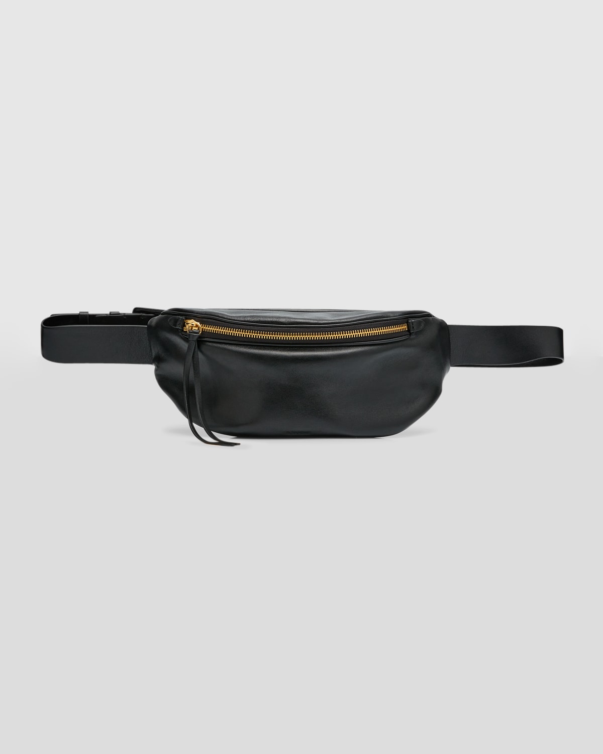 Moon Small Zip Leather Belt Bag
