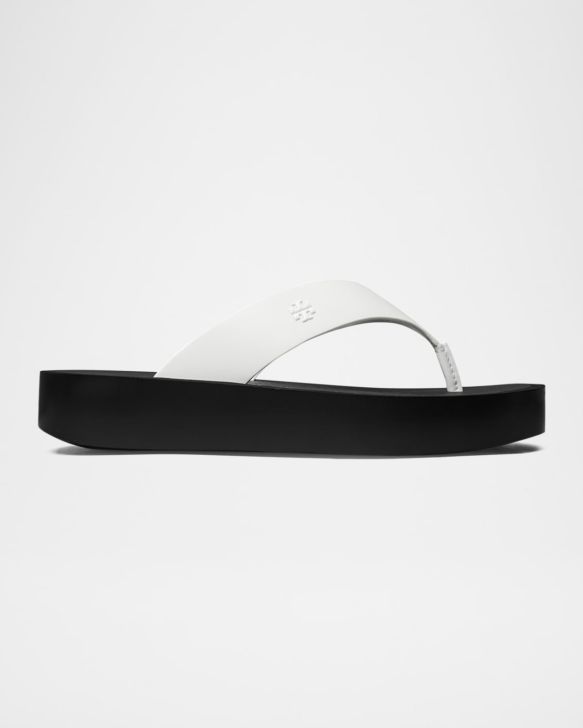 Tory Burch Leather Medallion Flip Flop Sandals