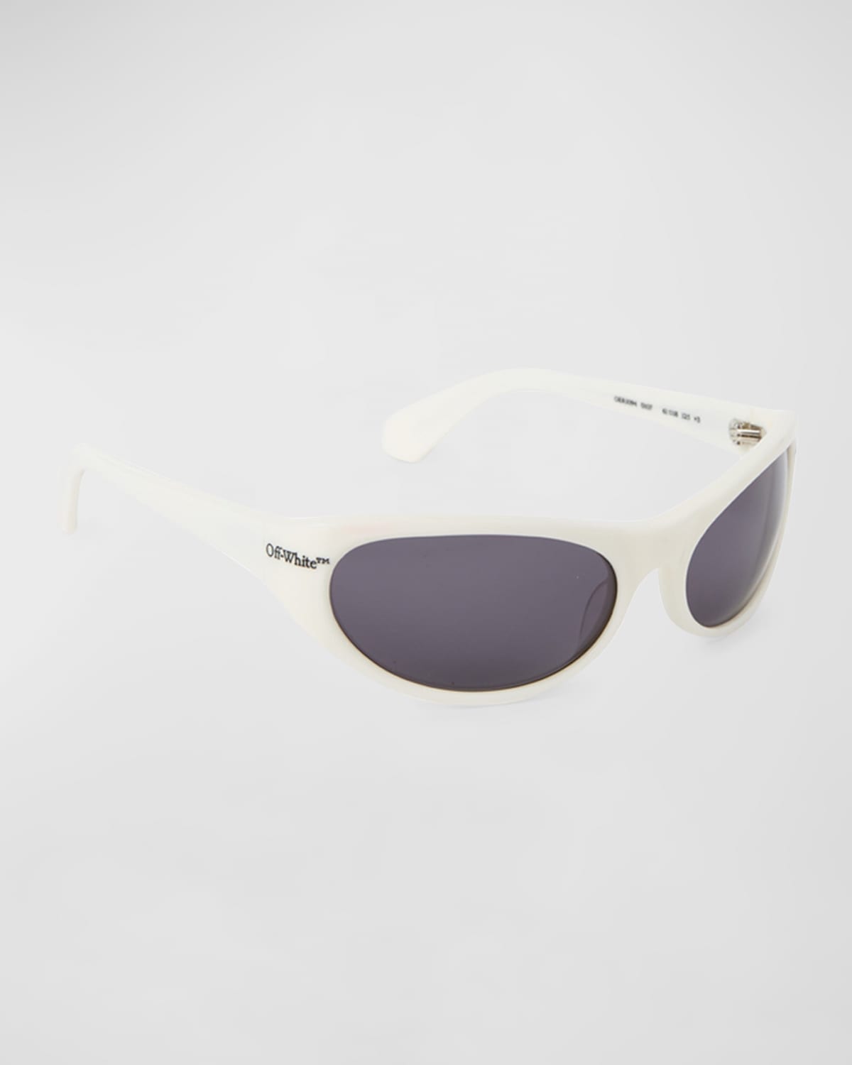 Off-white Men's Napoli Acetate Wrap Sunglasses In White