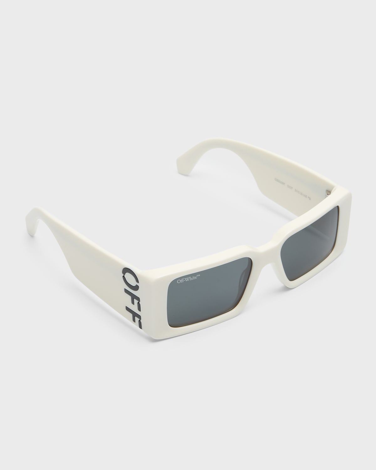 Off-white Men's Milano Acetate Rectangle Sunglasses In White