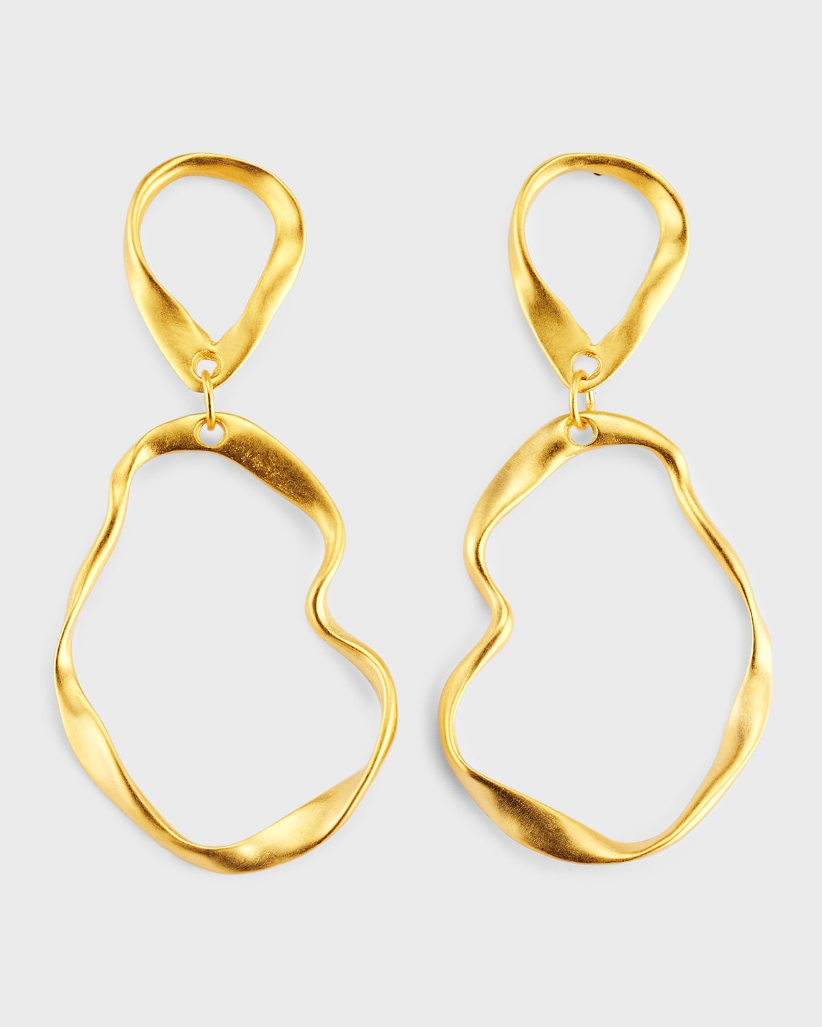 Sequin Frankie Hoop Earrings In Gold