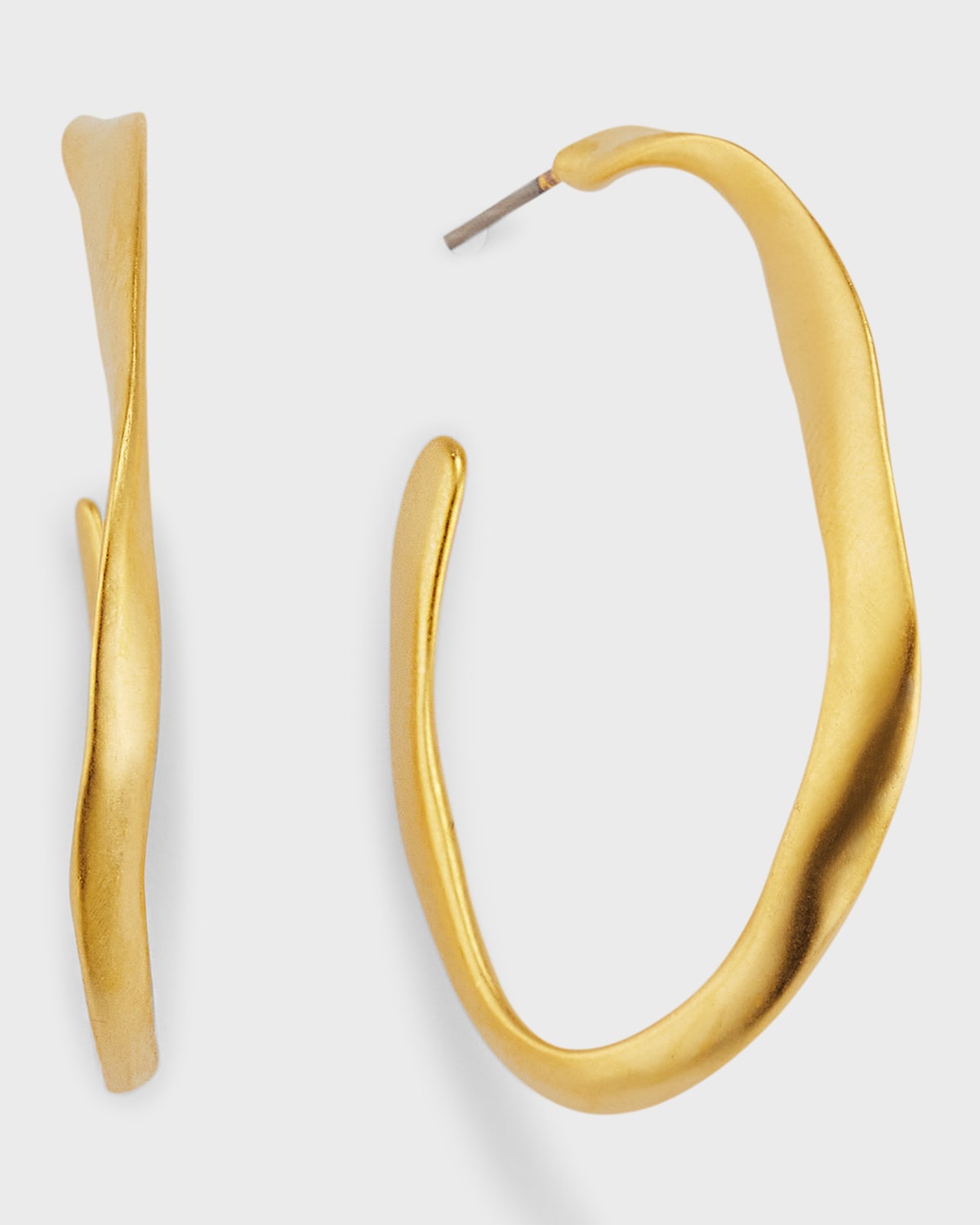 Sequin Gisela Hoop Earrings In Gold