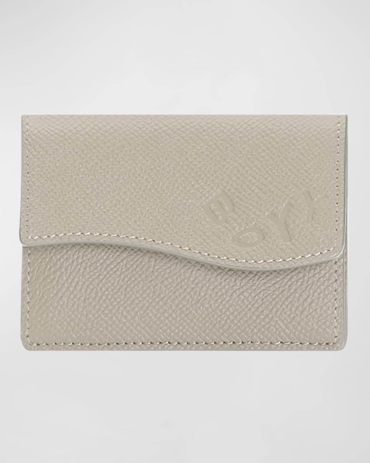 Flap Leather Compact Wallet