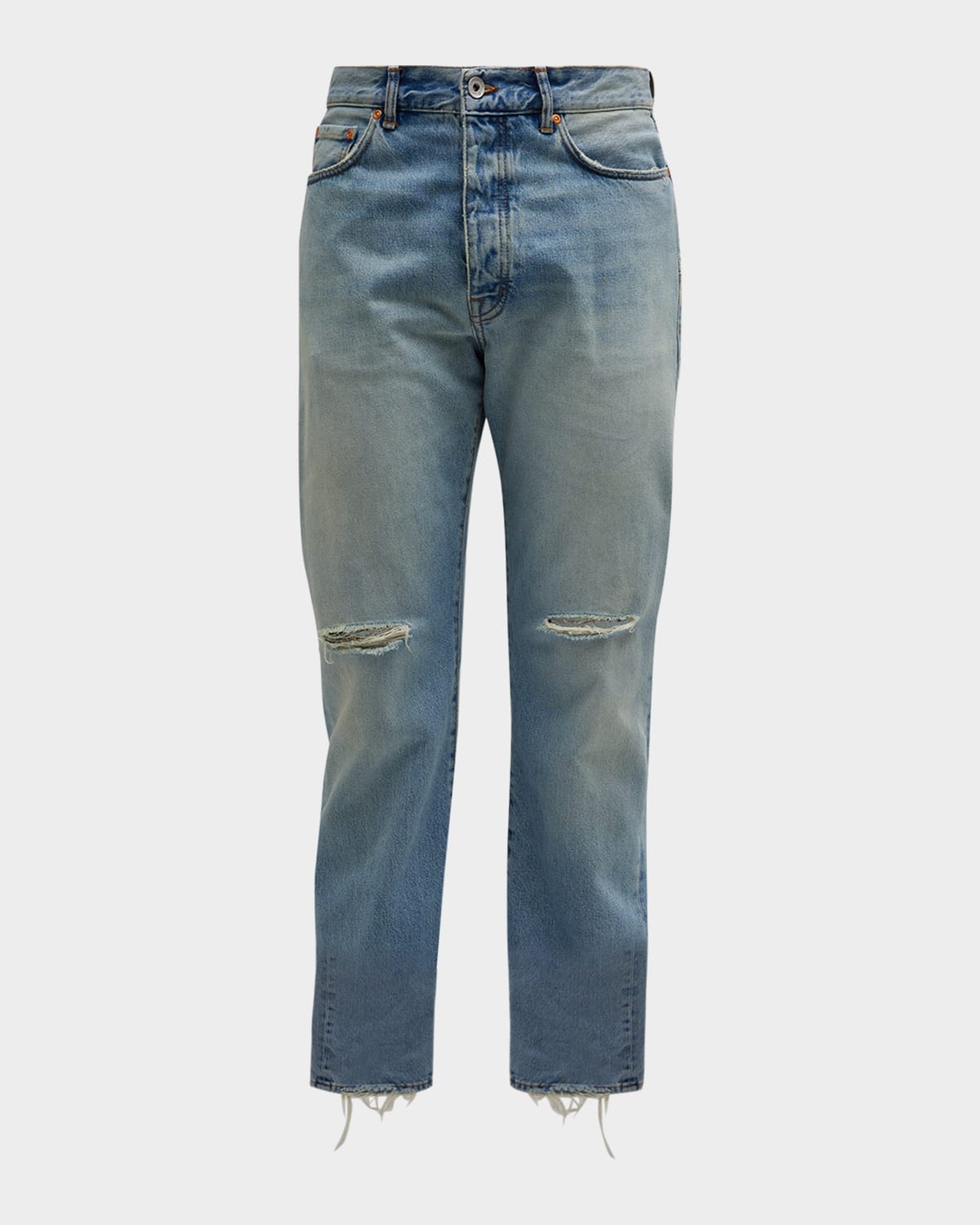 Men's Distressed Vintage-Wash Jeans