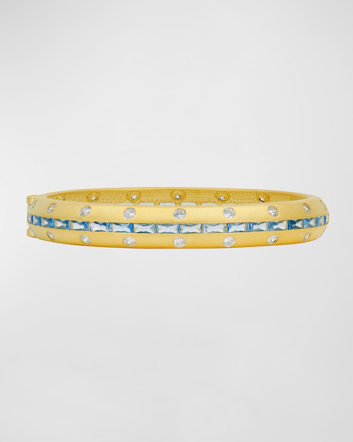 Freida Rothman Iluminated Coast Bangle Bracelet In Blue And Gold