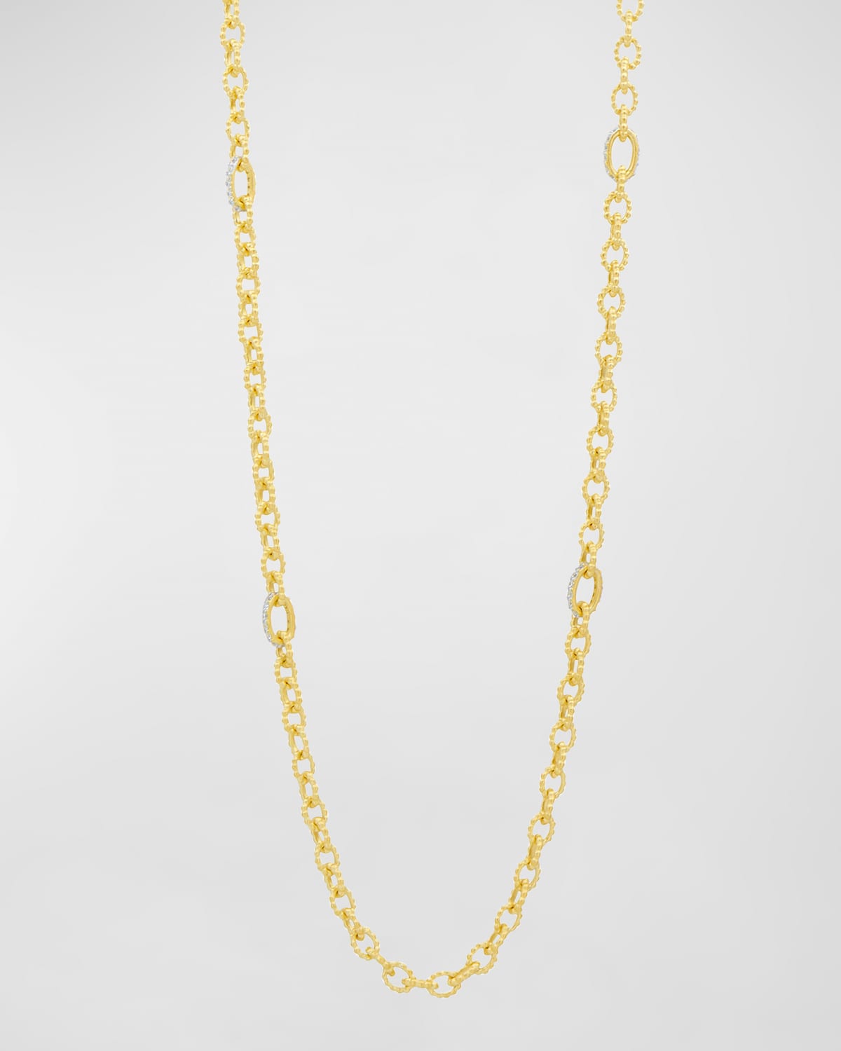 Freida Rothman Sparkling Coastal Link Necklace In Gold