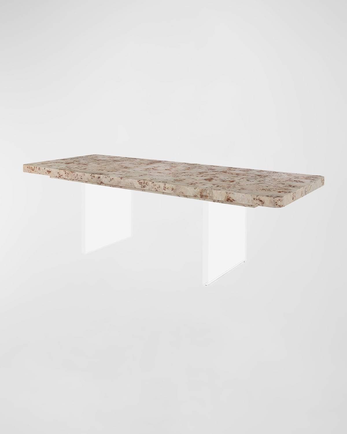 Shop Miranda Kerr Home Tranquility Dining Table With Leaf In Tan, Burl