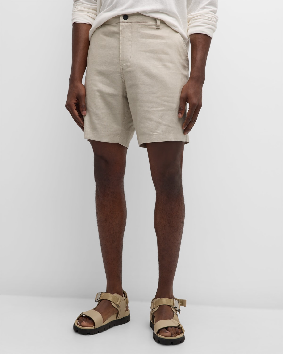 ONIA MEN'S STRETCH LINEN TRAVELER SHORTS