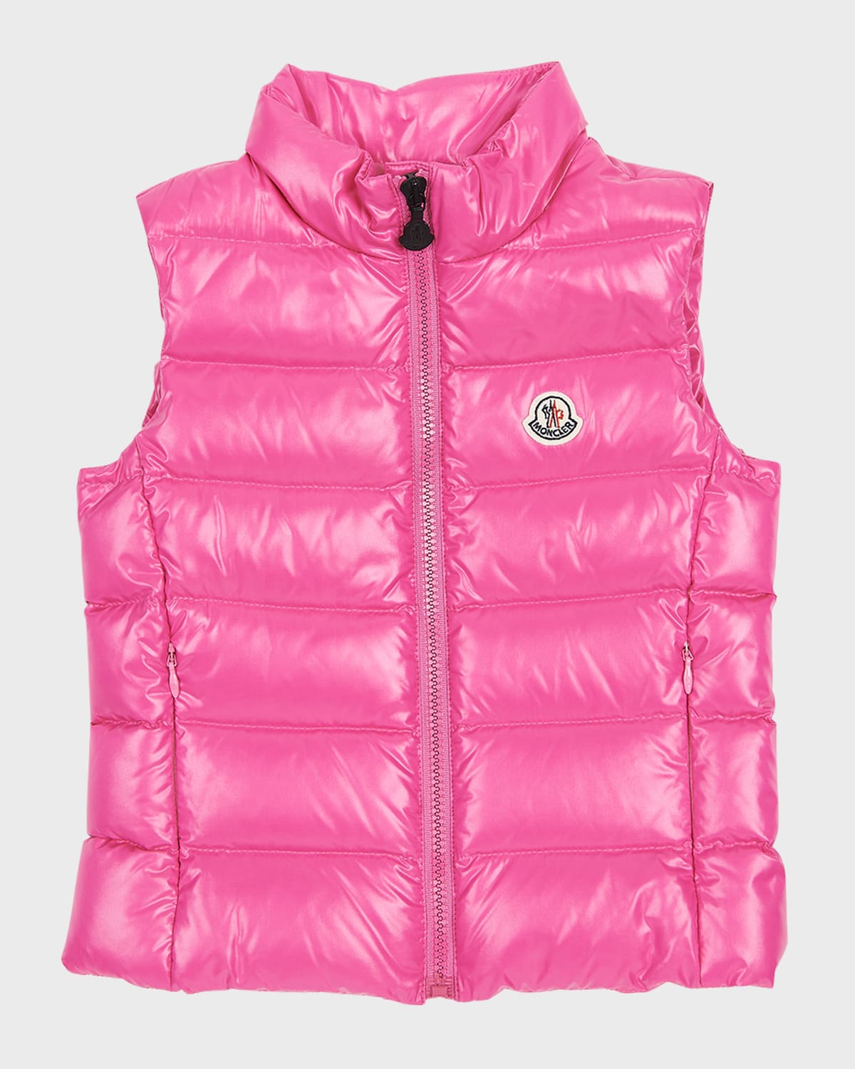 Moncler Kids Little Girl s Girl s Ghany Down Vest In Dark Pink