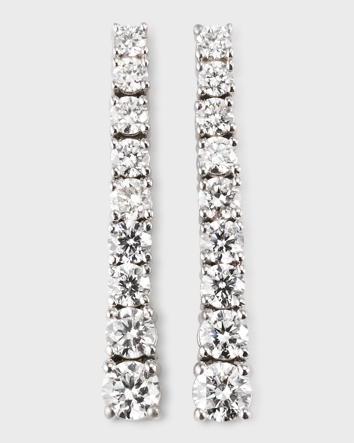 Lab Grown Gradient Diamond Tennis Earrings