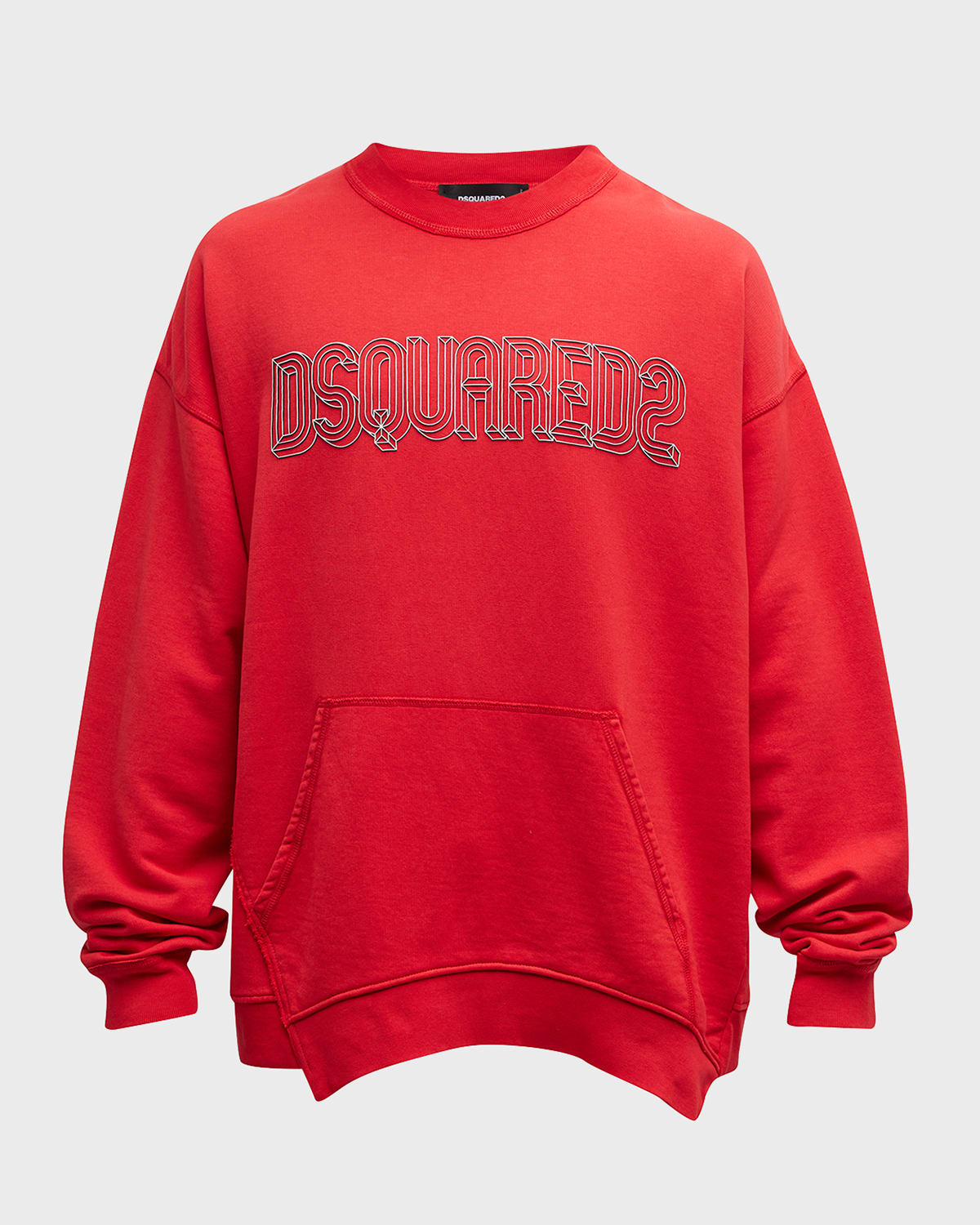 Dsquared2 Men's 3d Logo Sweatshirt In Red