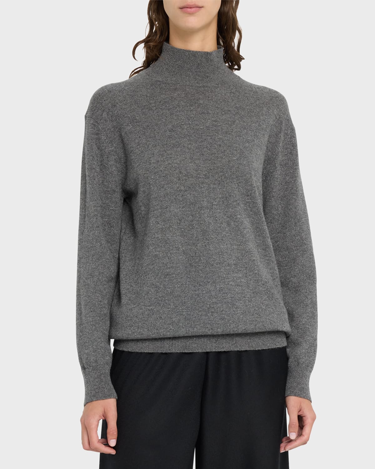 Vince Weekend Cashmere Turtleneck Sweater In H Flint