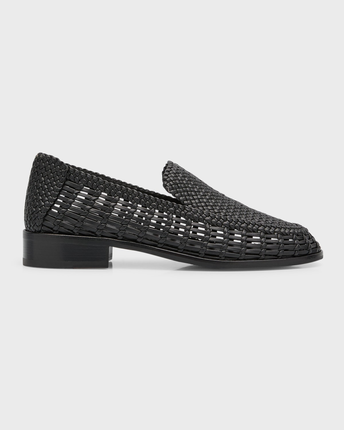 RAG & BONE SID WOVEN LEATHER LOAFERS