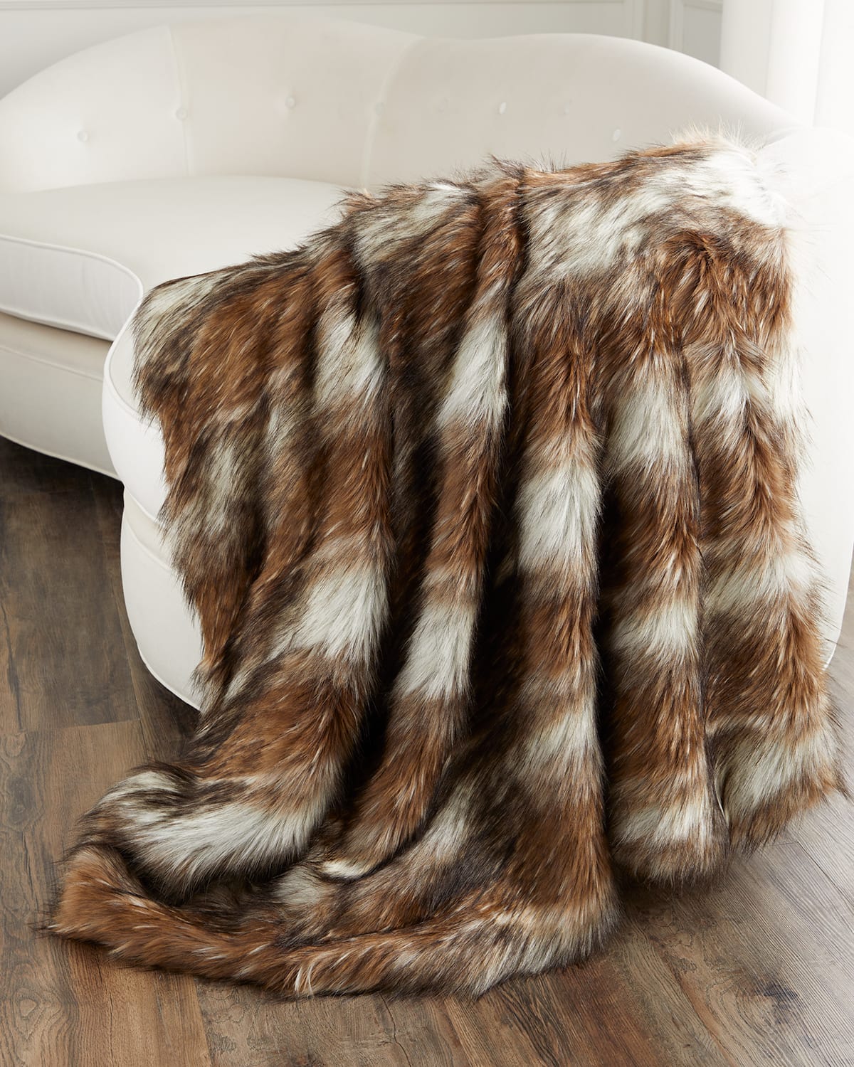 Fabulous Furs Limited Edition Faux Fur Throw Blanket 60 x 72 Smart Closet