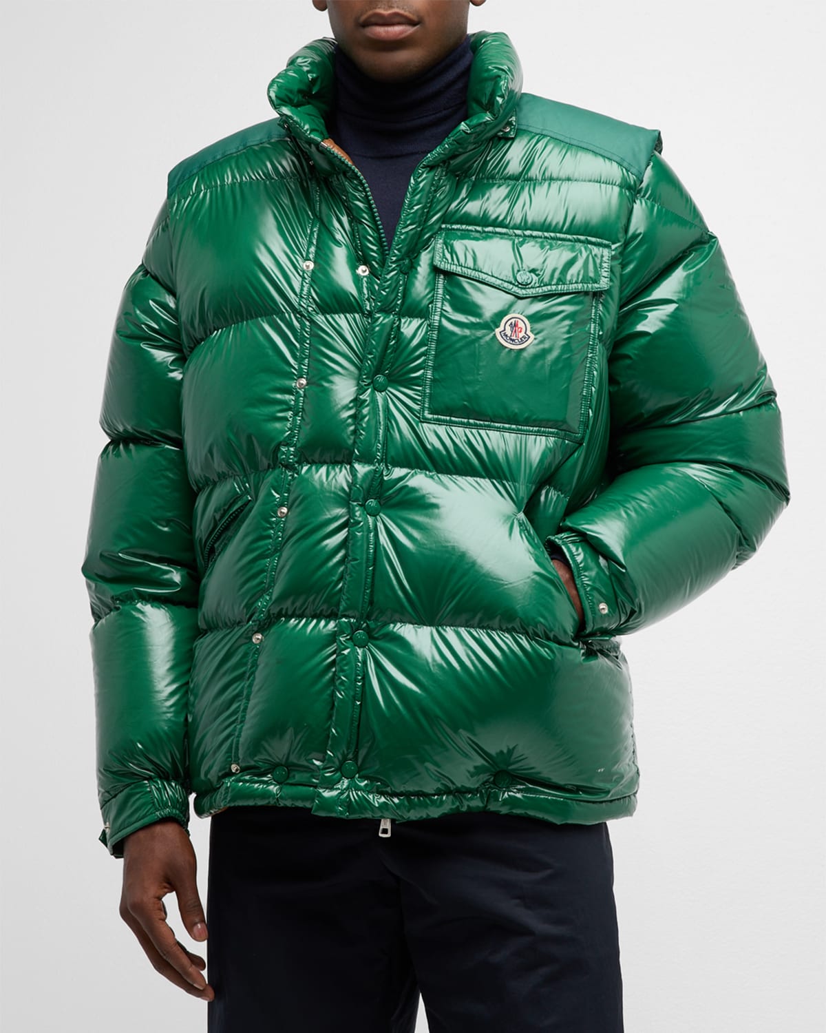Moncler Green Karakorum Short Down Jacket | Smart Closet